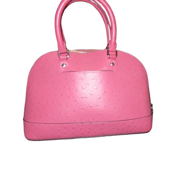 Coach Mini Dome Sierra Ostrich Embossed Leather Top Handle Satchel F66932 Adorab - Picture 2 of 11